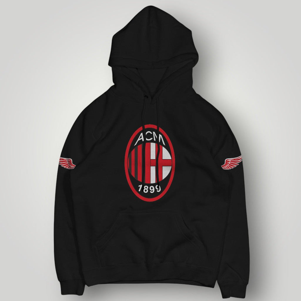 AC Milan Fan Hoodie - Rossoneri Heritage Graphic Wings Pullover