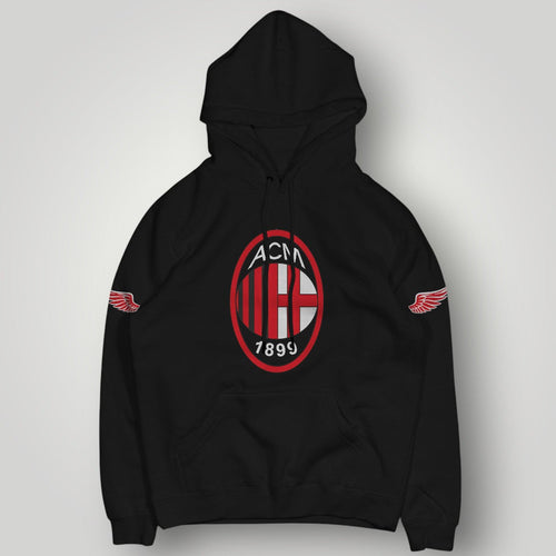 AC Milan Fan Hoodie - Rossoneri Heritage Graphic Wings Pullover