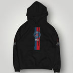PSG Urban Streetwear Hoodie - Brushstroke Edition Black Paris Pullover