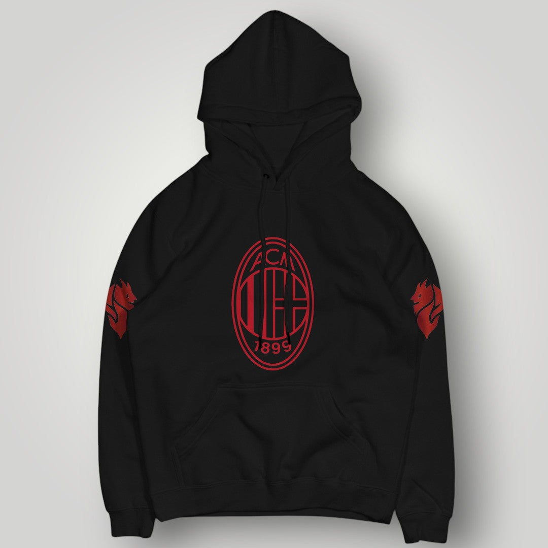 AC Milan "Il Diavolo" Graphic Hoodie - Rossoneri 1899 Wings Edition Pullover