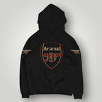 Arsenal FC "Gunners" Hoodie | Premium Black 1886 Cannon Sweatshirt