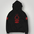 Nottingham Forest FC Inspired Minimalist Hoodie - Retro Forest Crest Streetwear - Premium Black Pullover