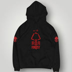 Nottingham Forest FC Inspired Minimalist Hoodie - Retro Forest Crest Streetwear - Premium Black Pullover