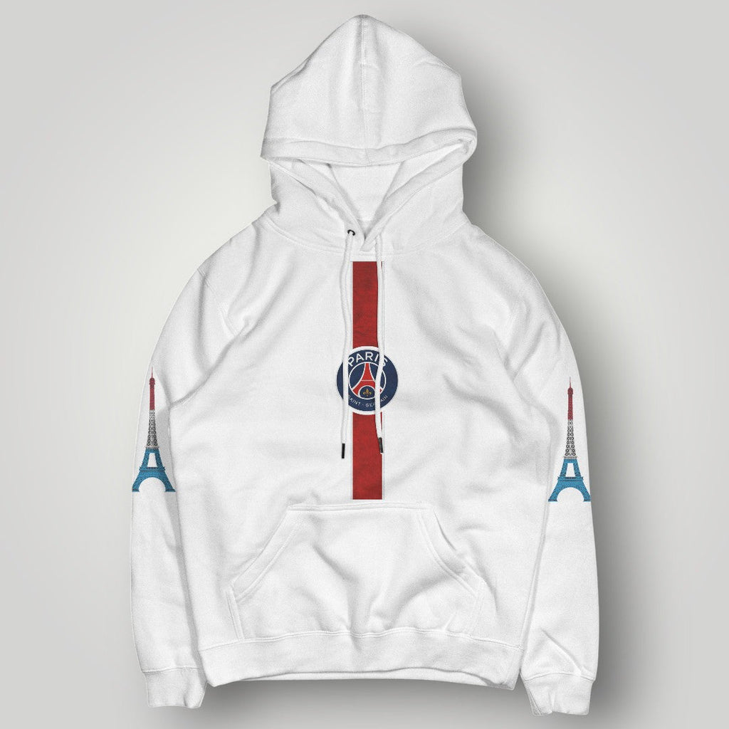 PSG Heritage Hechter Stripe Hoodie - Black Paris Eiffel Tower Edition Pullover