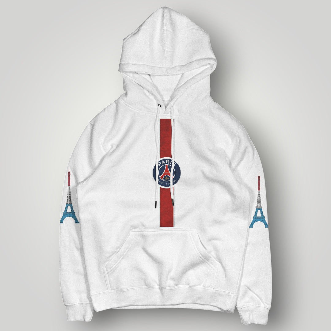 PSG Heritage Hechter Stripe Hoodie - Black Paris Eiffel Tower Edition Pullover