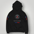 PSG Fan Hoodie - "Fier d’être Parisien" Premium Black Streetwear Pullover