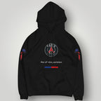 PSG Fan Hoodie - "Fier d’être Parisien" Premium Black Streetwear Pullover