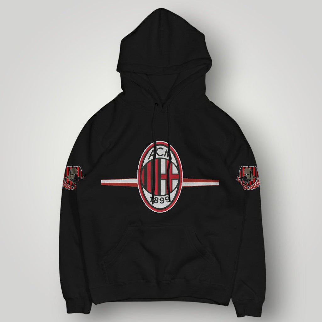 AC Milan "Ultra Spirit" Graphic Hoodie - Rossoneri 1899 Stripe & Crest Edition