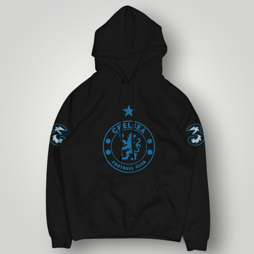 Chelsea FC Blue Star Edition Hoodie – Midnight Blue Lion Crest Heritage Pullover