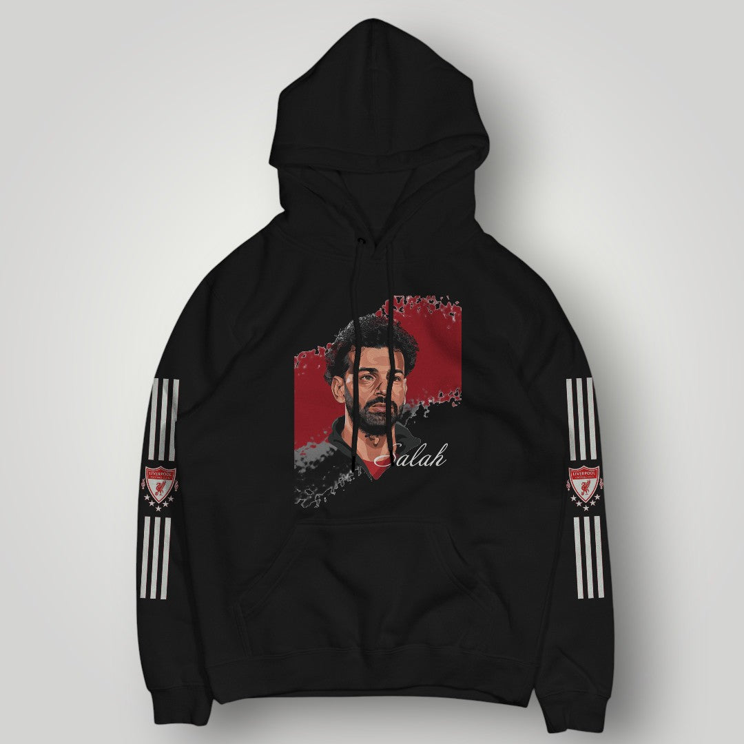 Mohamed Salah Liverpool F.C. Art Hoodie - The Egyptian King Signature Graphic Pullover