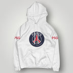 PSG Oversized Crest Hoodie - Black Signature Paris Saint-Germain Fan Pullover