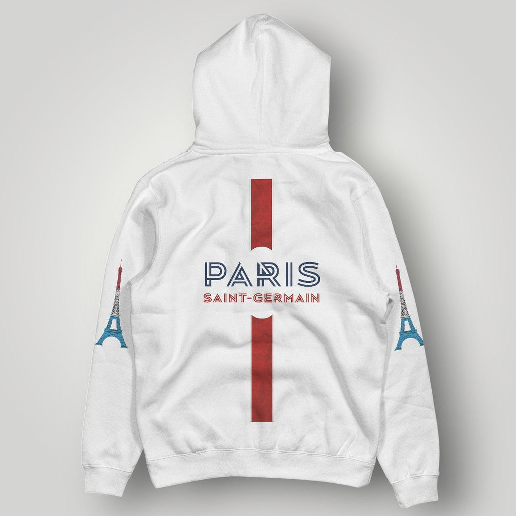 PSG Heritage Hechter Stripe Hoodie - Black Paris Eiffel Tower Edition Pullover
