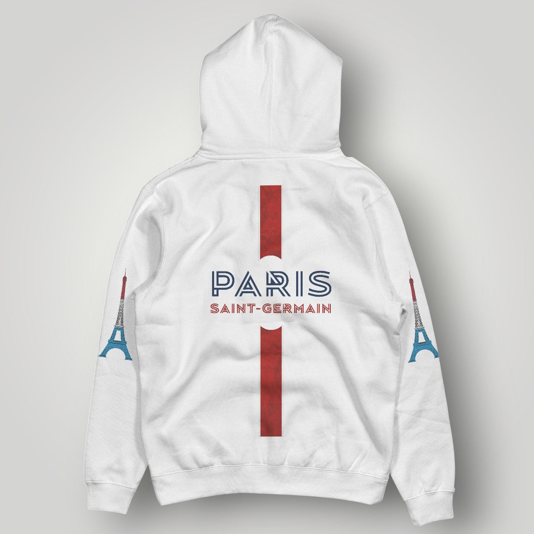 PSG Heritage Hechter Stripe Hoodie - Black Paris Eiffel Tower Edition Pullover