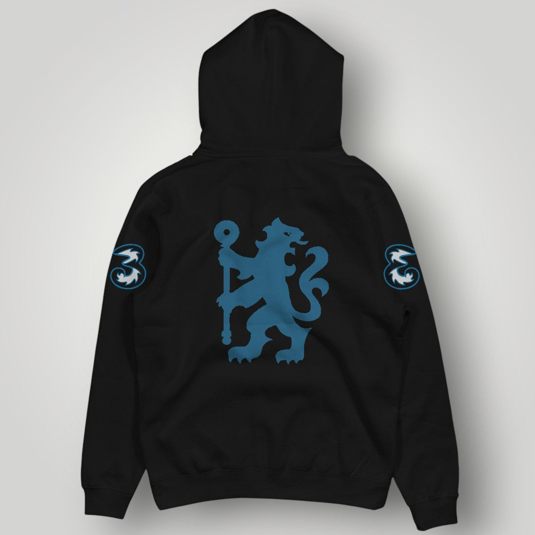 Chelsea FC Blue Star Edition Hoodie – Midnight Blue Lion Crest Heritage Pullover