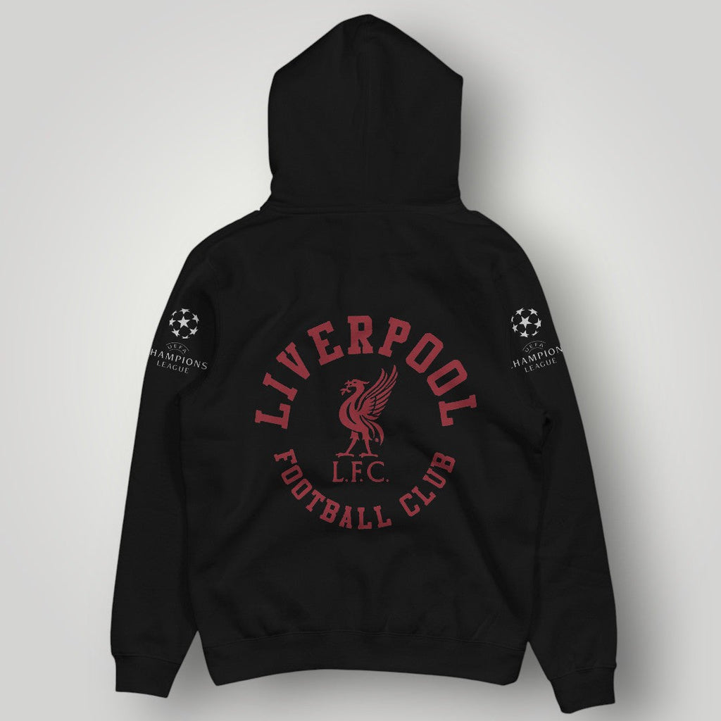 Liverpool F.C. Heritage Black Hoodie - European Nights Edition with Champions League Patches