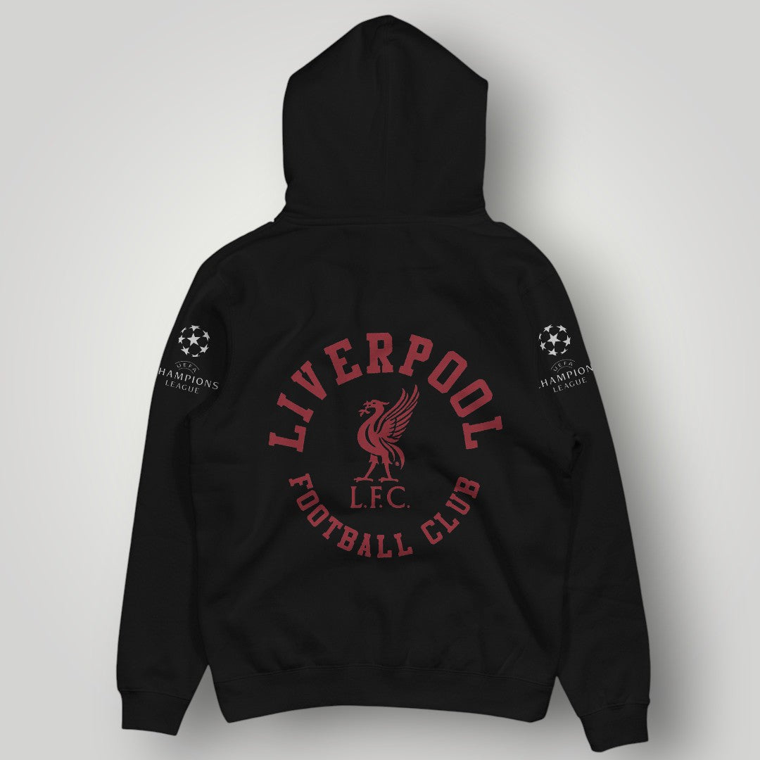 Liverpool F.C. Heritage Black Hoodie - European Nights Edition with Champions League Patches