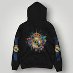 Real Madrid "Hala Madrid" Premium Hoodie - Iconic Royal Crest Black Football Pullover