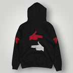 AC Milan "Rossoneri Striker" Hoodie - Vertical Stripe & Devil Graphic Pullover