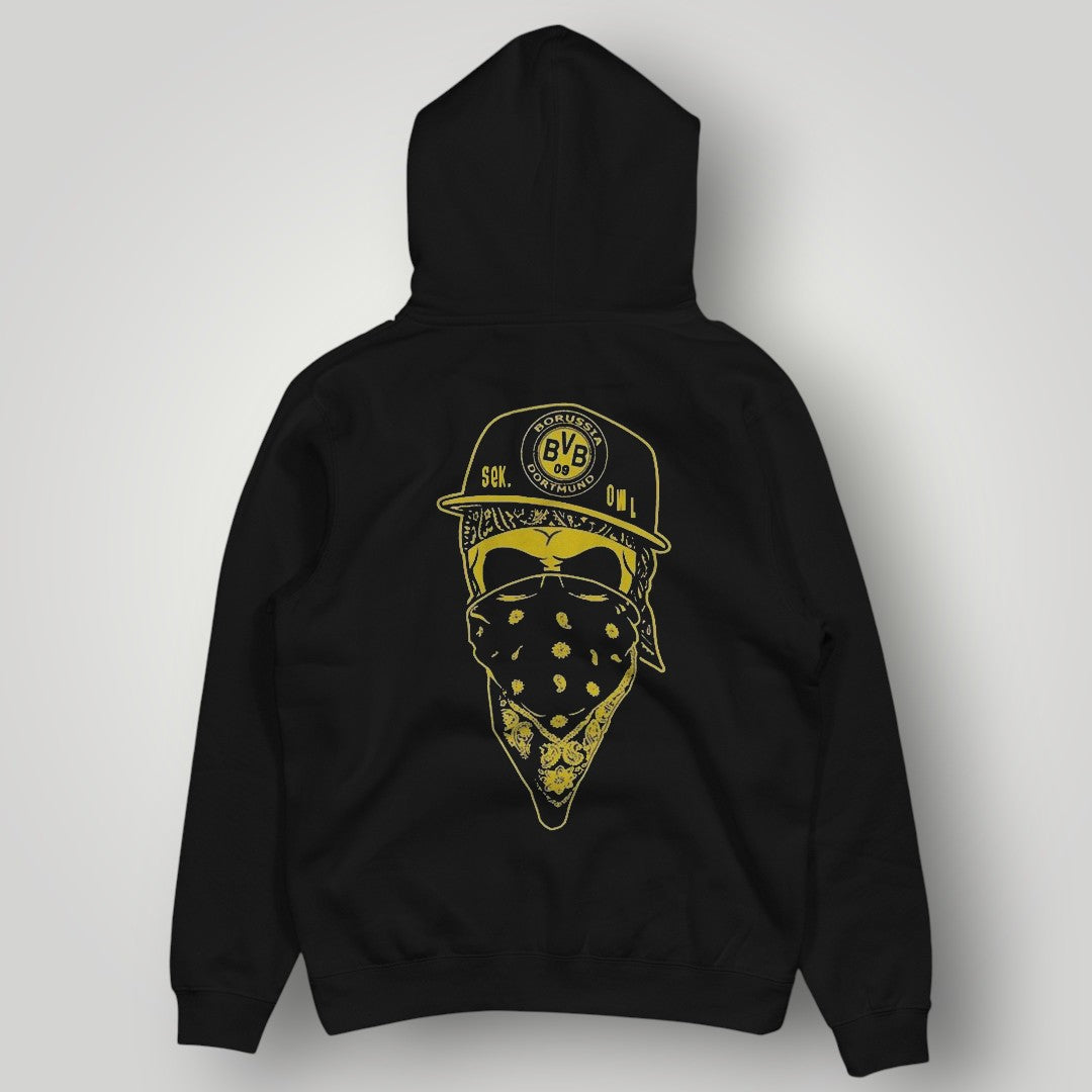 BVB 09 Borussia Dortmund Cross Graphic Hoodie – Black & Yellow Urban Streetwear