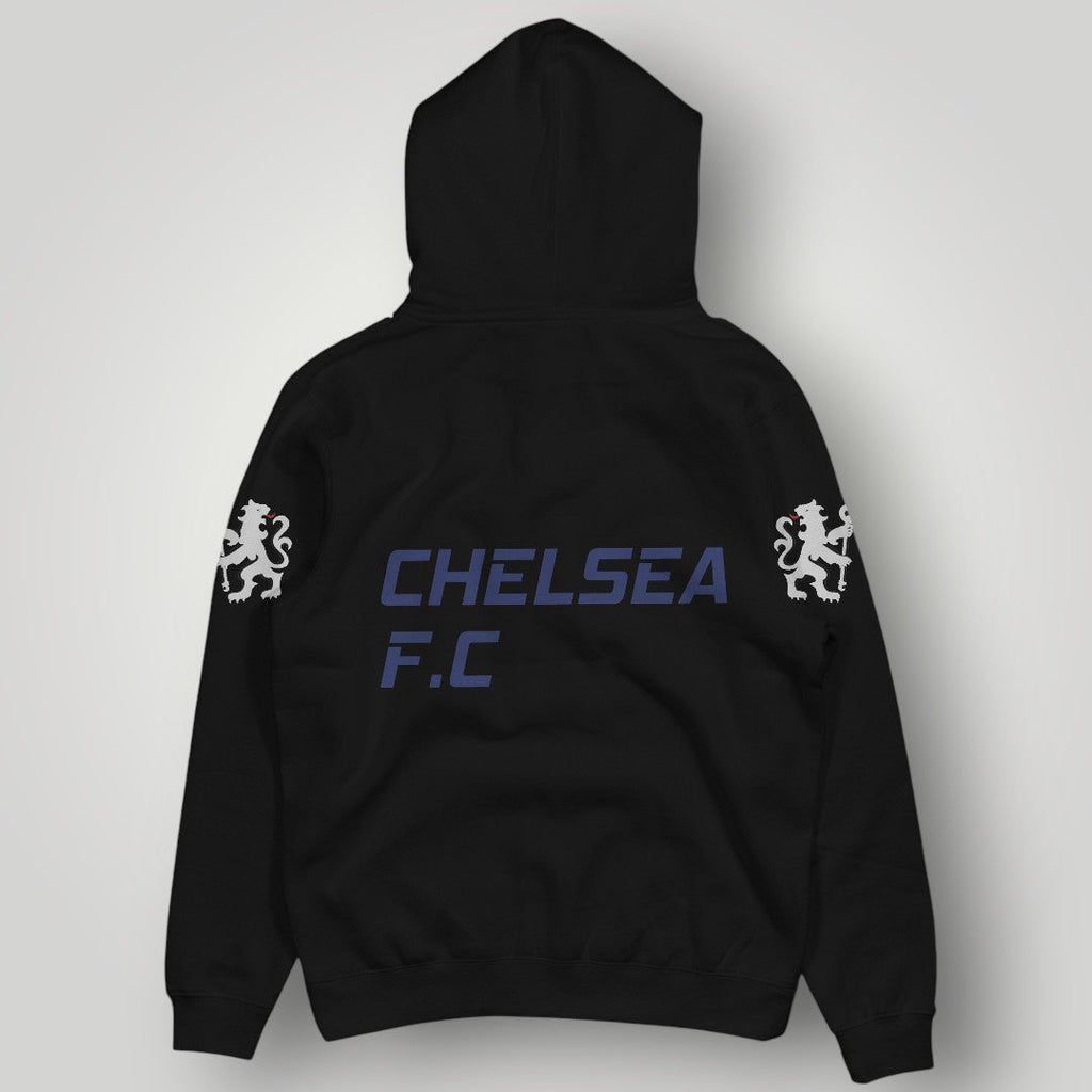 Chelsea FC Heritage 1905 Lion Hoodie – Vintage Blue & Black Streetwear Pullover