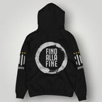 Juventus "Fino Alla Fine" Black Hoodie - Signature Motto & Gold Star Fan Edition