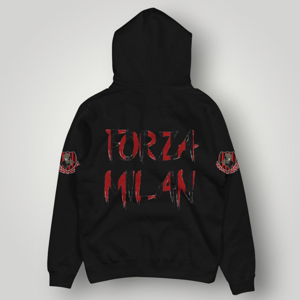 AC Milan "Ultra Spirit" Graphic Hoodie - Rossoneri 1899 Stripe & Crest Edition