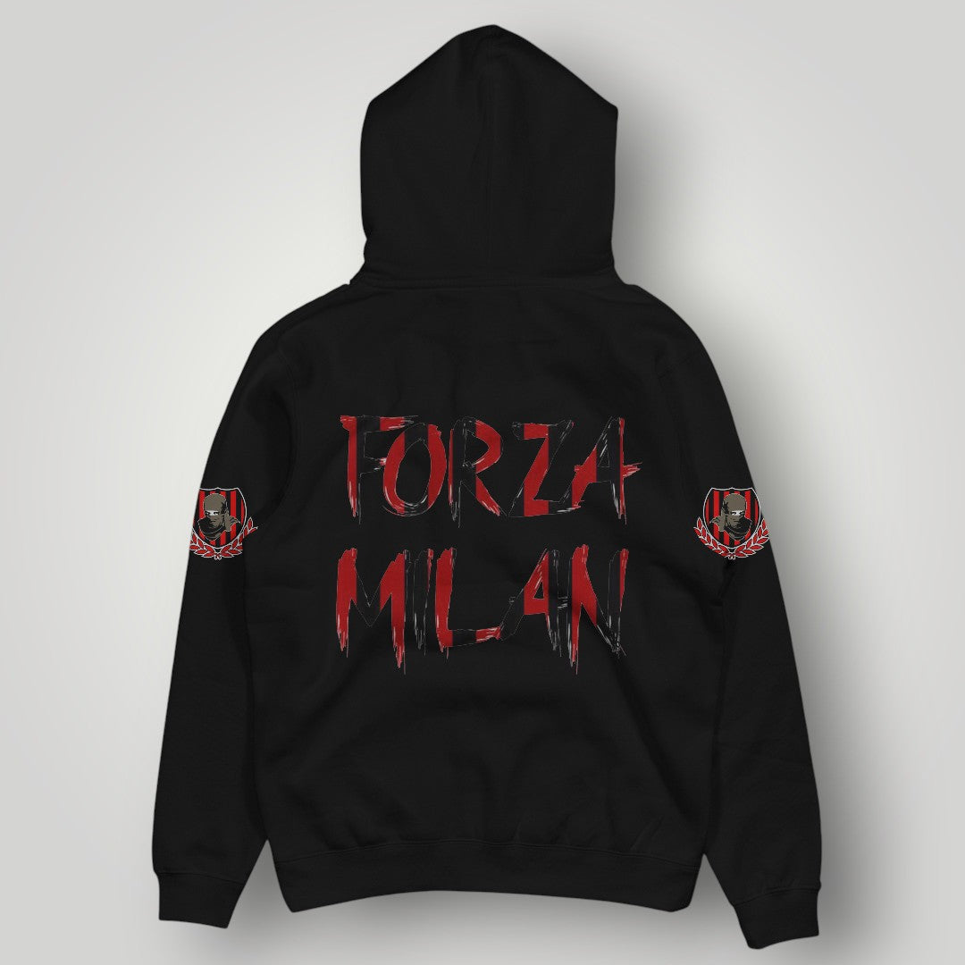 AC Milan "Ultra Spirit" Graphic Hoodie - Rossoneri 1899 Stripe & Crest Edition