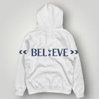 Official-Style Tottenham Hotspur White Hoodie - Classic Spurs Crest & Chevron Sleeve Detail