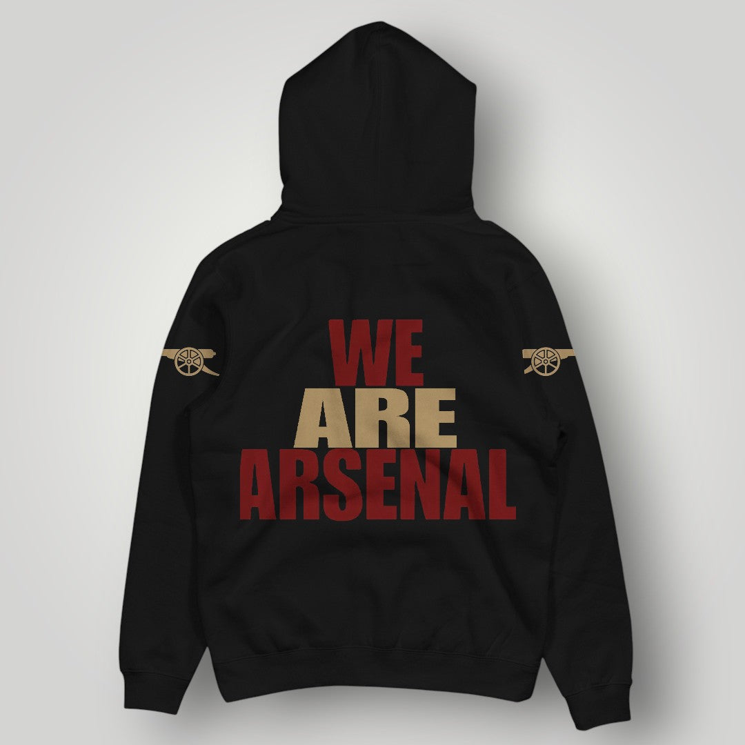 Arsenal FC "Gunners" Hoodie | Premium Black 1886 Cannon Sweatshirt
