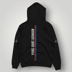 PSG Urban Streetwear Hoodie - Brushstroke Edition Black Paris Pullover