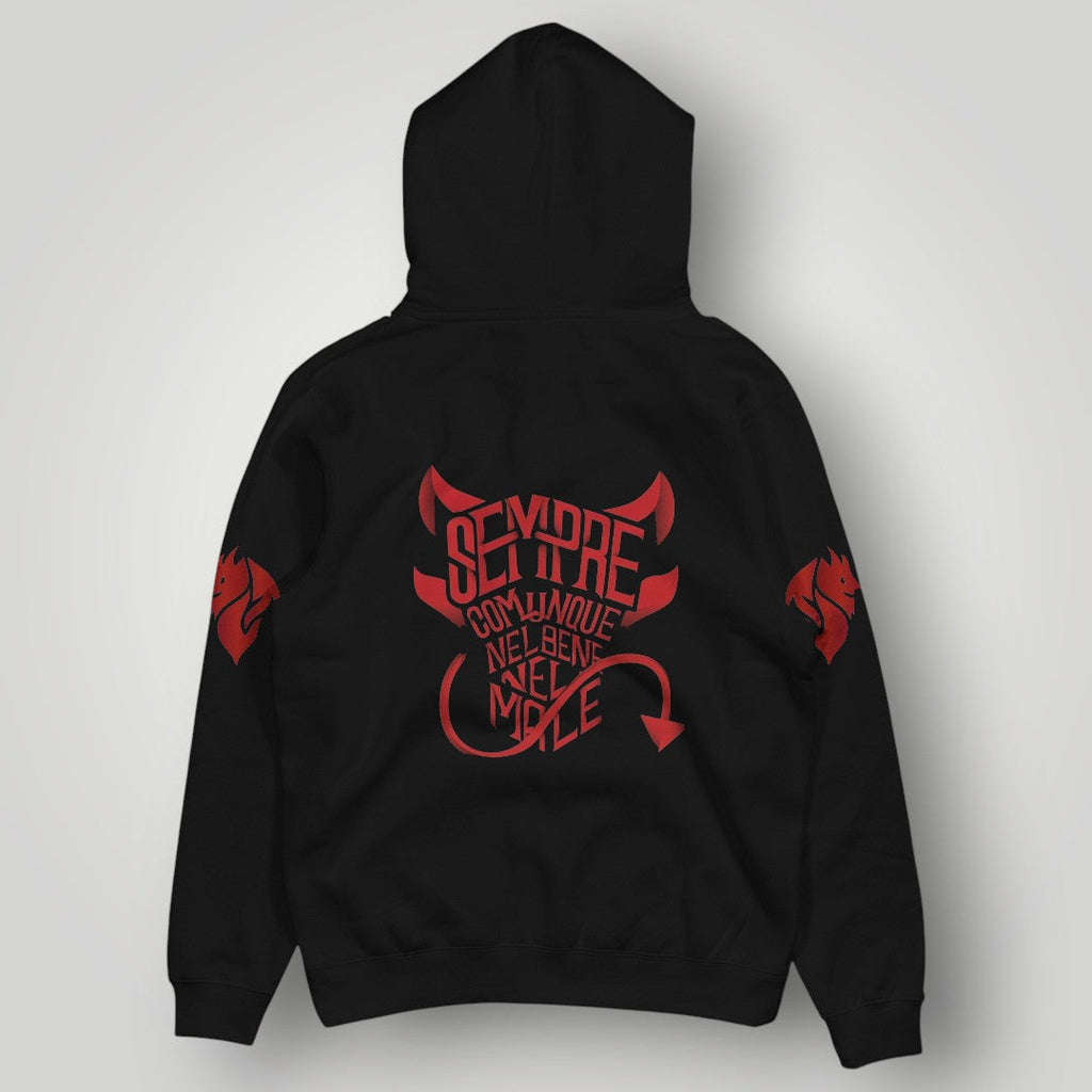 AC Milan "Il Diavolo" Graphic Hoodie - Rossoneri 1899 Wings Edition Pullover