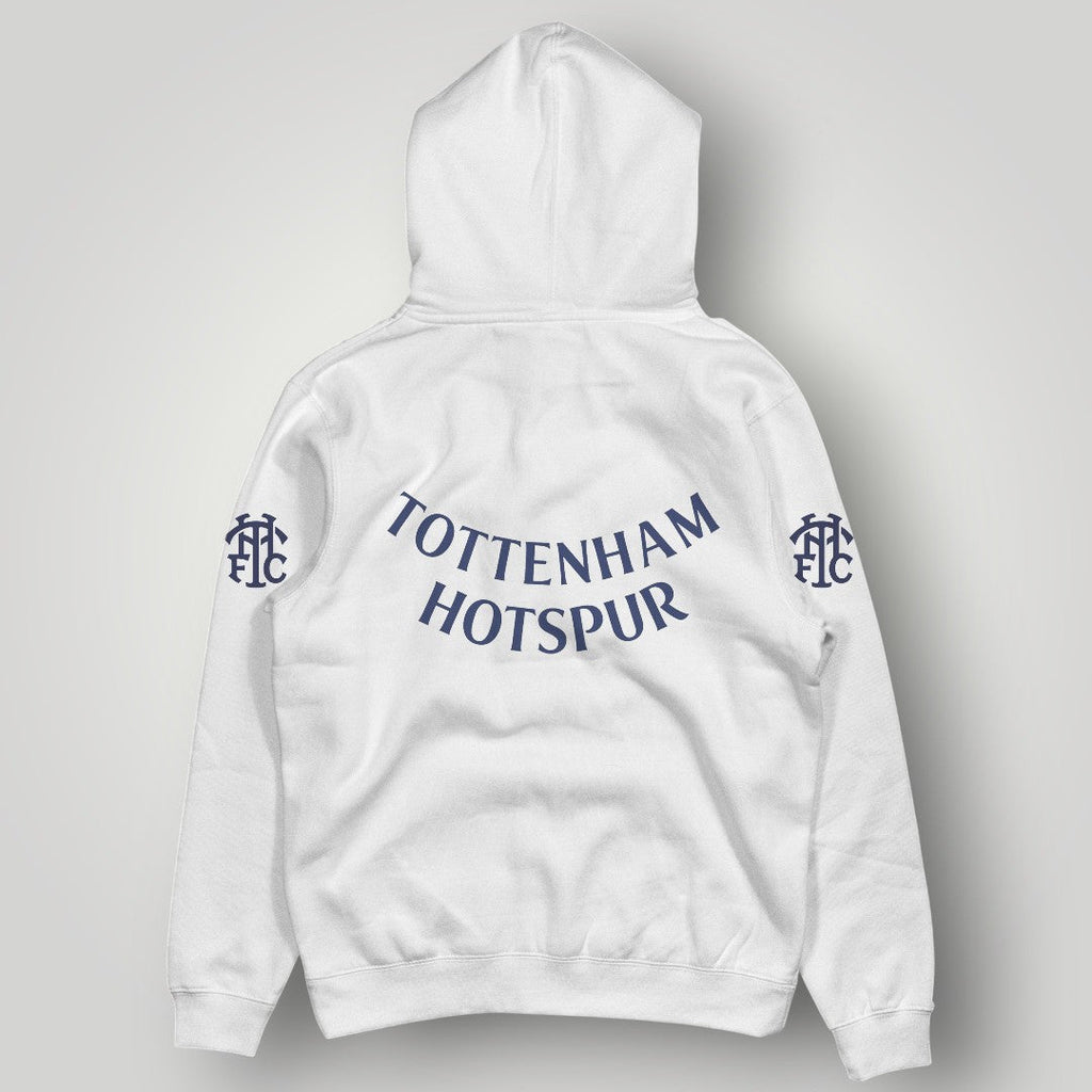 Tottenham Hotspur FC Essential White Hoodie - Minimalist THFC Retro Streetwear