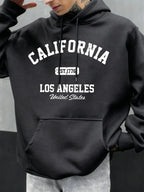 California Los Angeles Prints Male Hoody Hip Hop Multicolor Hoodies Fleece Fashion Pullovers Oversized Pocket Mens Clothes - cankarfashion