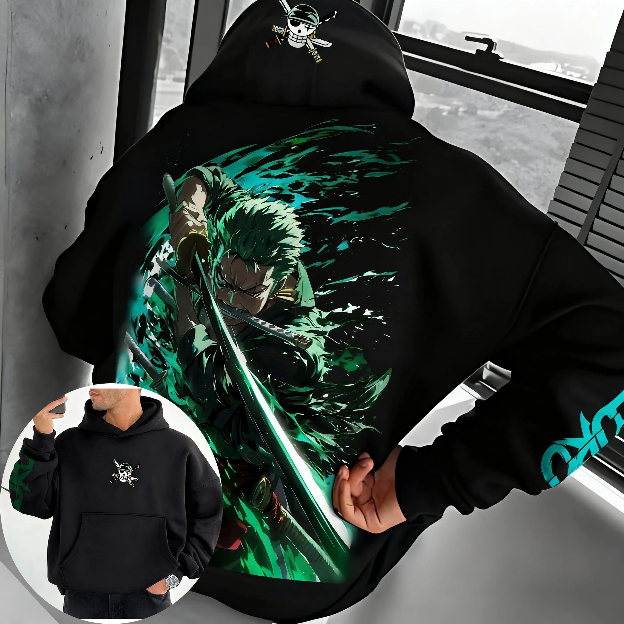 ONE PIECE Roronoa Zoro Hoodie for Men & Women