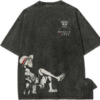Monkey D Luffy Vintage Acid Wash T-Shirt