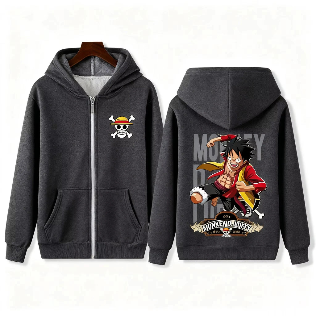One Piece Monkey D Luffy Zip Up Hoodie