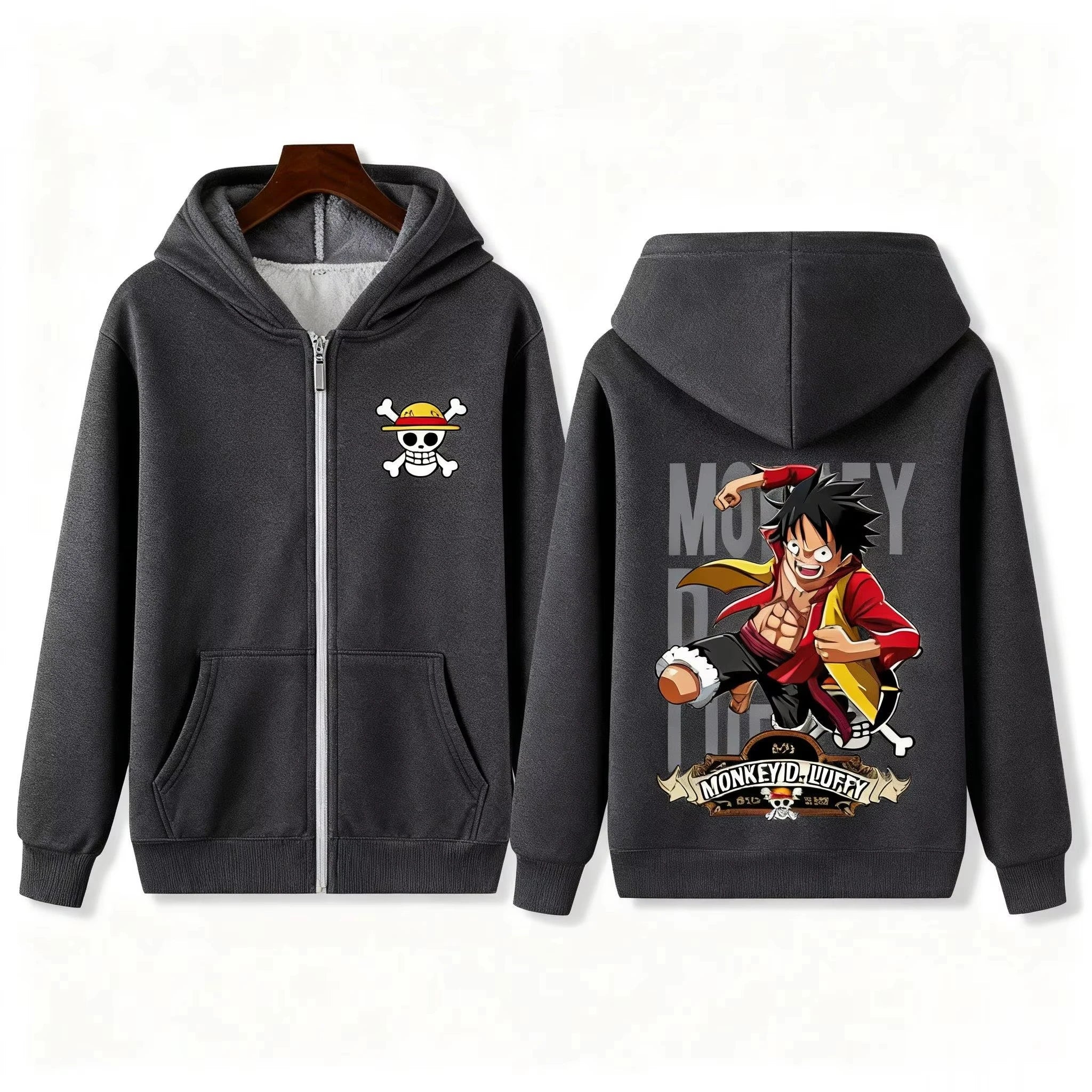 One Piece Monkey D Luffy Zip Up Hoodie