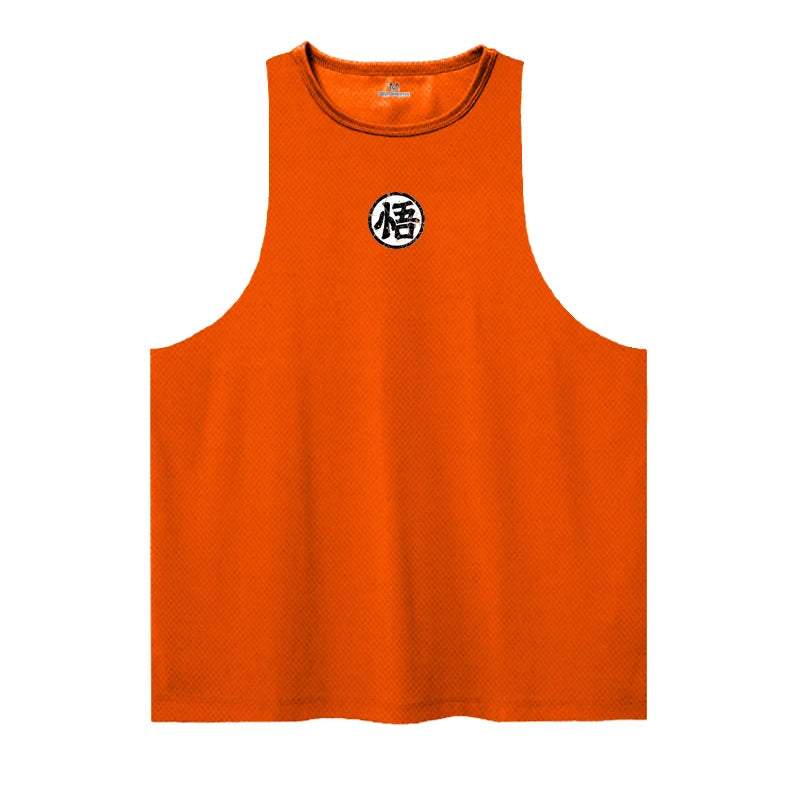 Anime goku Wu Font Funny Men's Tank Top