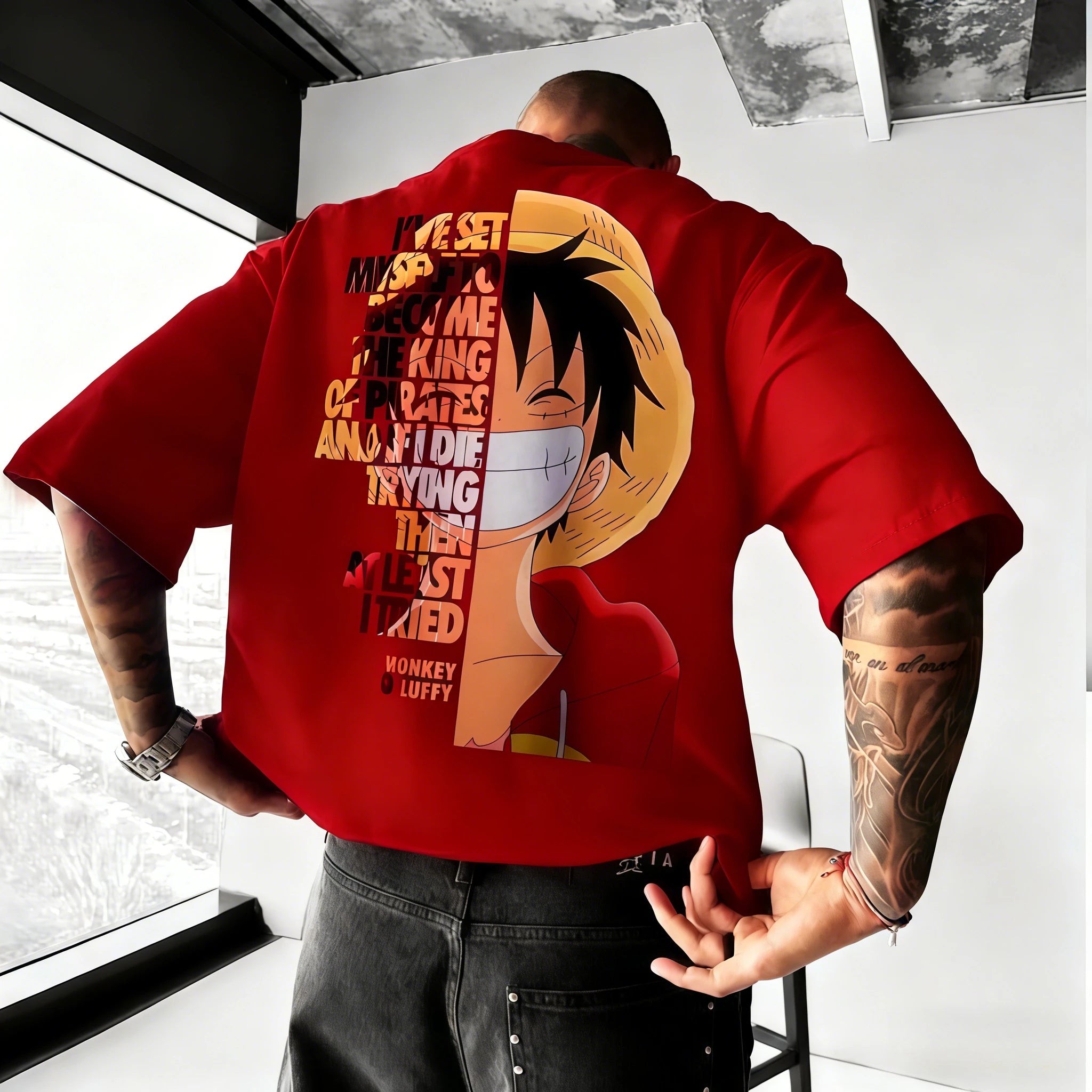 One Piece Anime Cotton T-Shirt for Summer