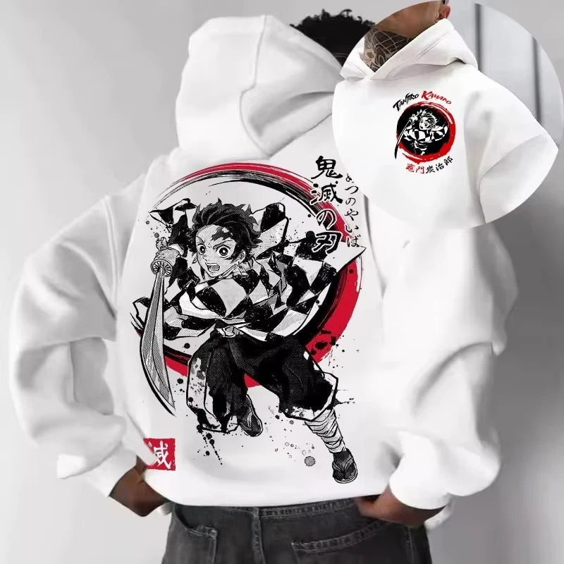 Demon Slayer Anime Hooded Sweatshirt - Unisex Casual Pullover