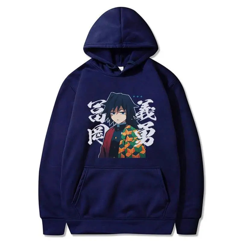 Demon Slayer Tomioka Giyuu Printed Hoodie
