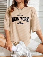 When 1968 The New York Is Young Cotton Woman Tshirts Oversize Daily Tshirts Creativity Streettshirt Individual Casual Clothes - cankarfashion