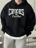 Crooks Castles Printing Fleece Warm Hoodies Male Comfy Casual Tracksuit Soft Autumn Unisex Clothing Sports Oversized Sweatshirts - cankarfashion