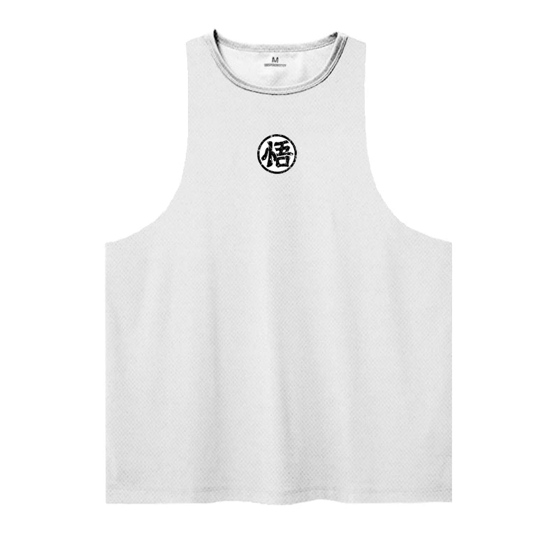 Anime goku Wu Font Funny Men's Tank Top