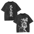 Anime Demon Slayer T-Shirt Vintage Cotton Graphic Tee
