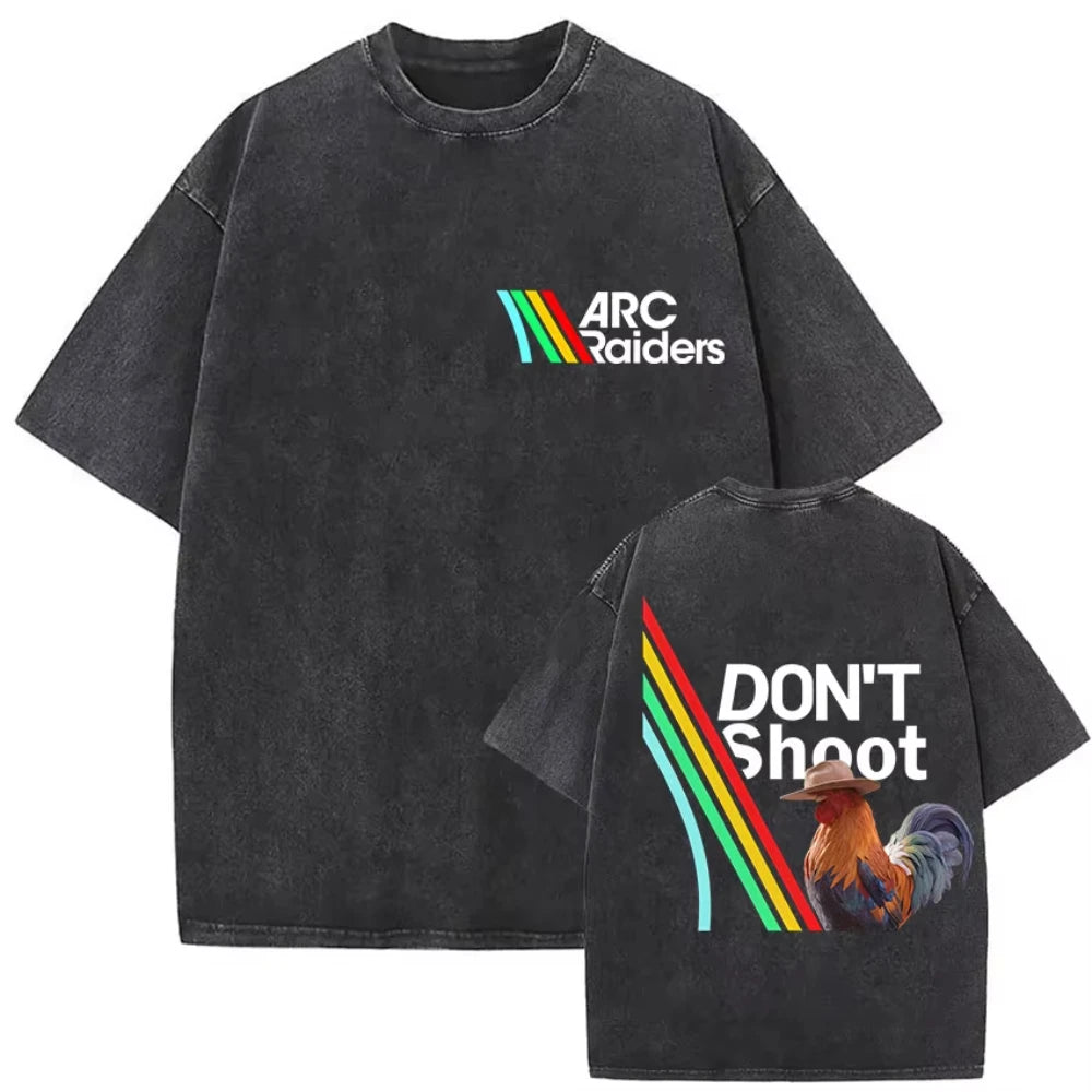 Men's Vintage Washed Gothic T-Shirt - Arc Raiders