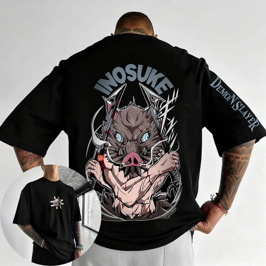 Demon Slayer Inosuke Printed T-shirt for Summer