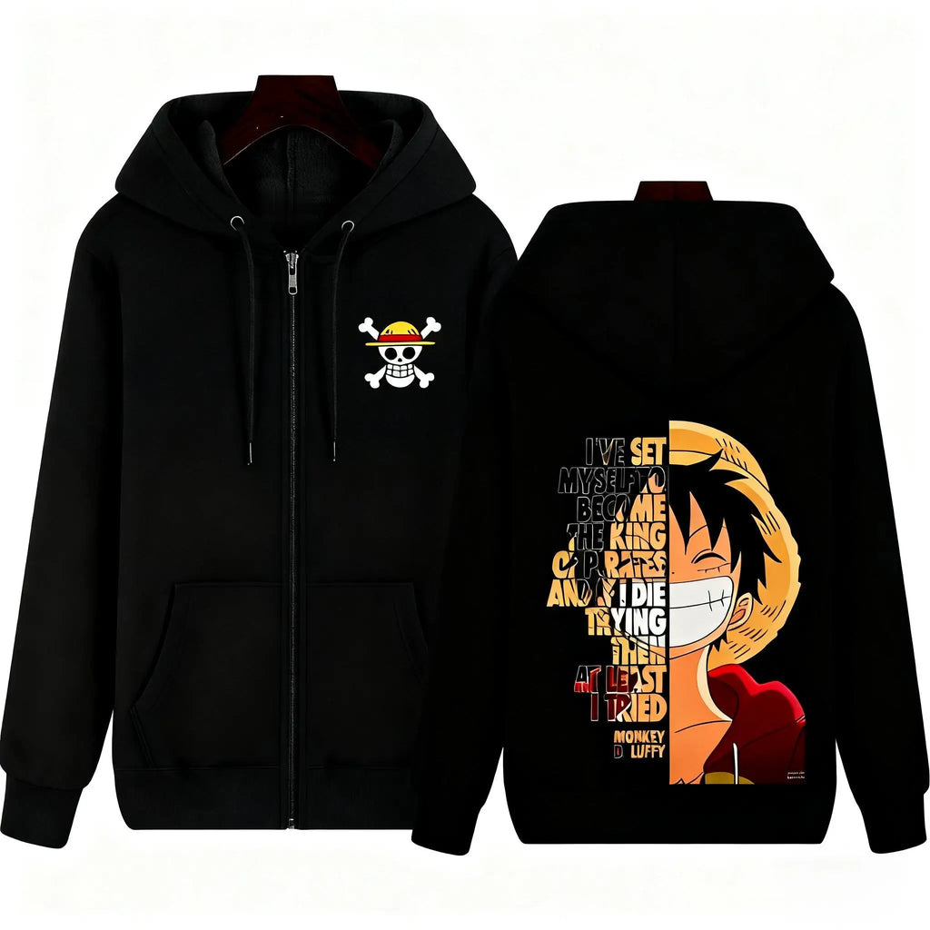 One Piece Monkey D. Luffy Hoodie Jacket for Men & Women