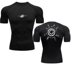 Camisas de Compressão Masculinas Anime para Ginásio