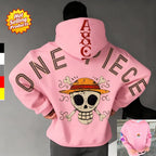 One Piece Luffy Graphic Hoodie - Unisex Oversized Sweatshirt